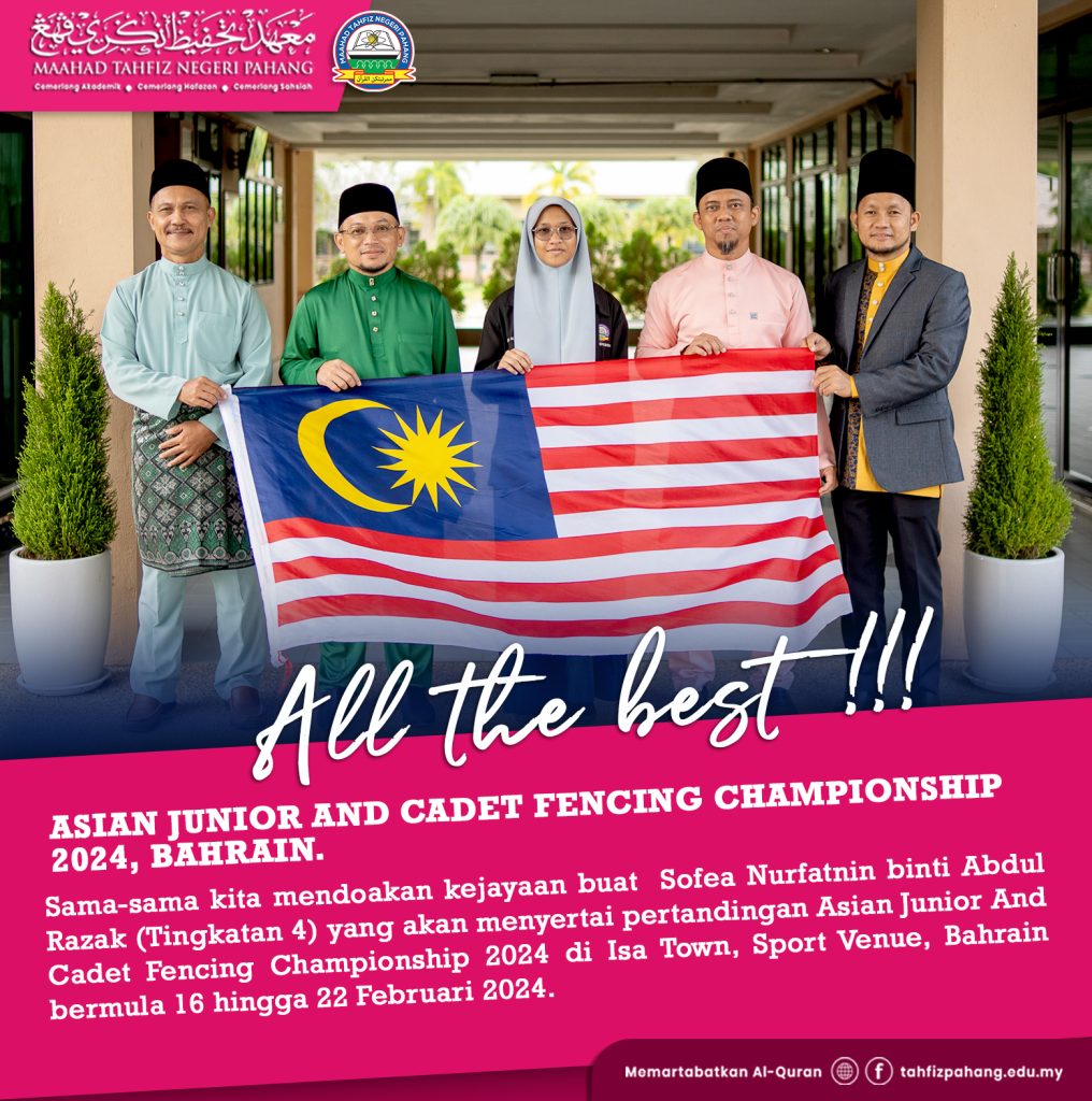 Sofea Nurfatnin Wakili Malaysia ke Bahrain